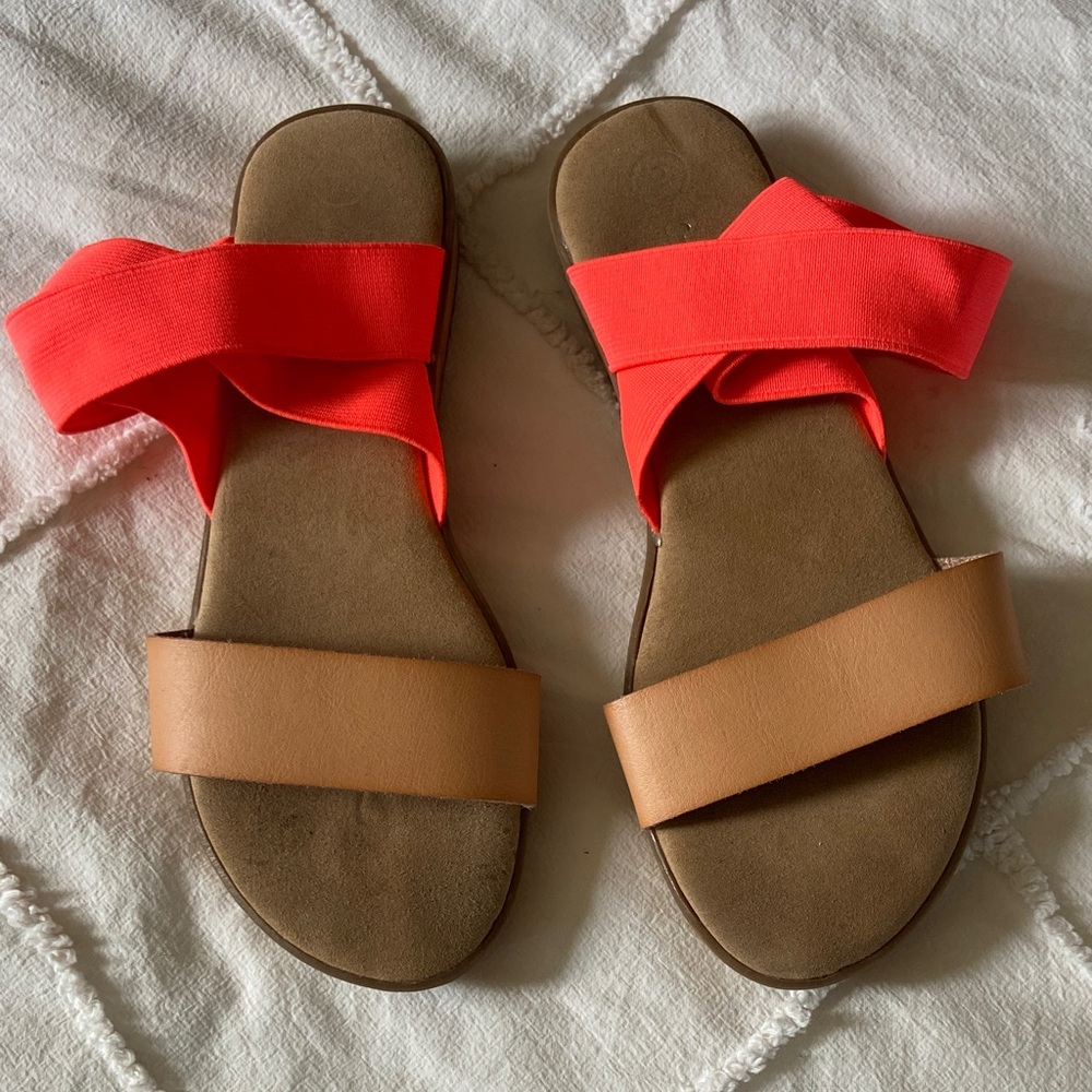 Cat & Jack orange and Tan girl's Sandals